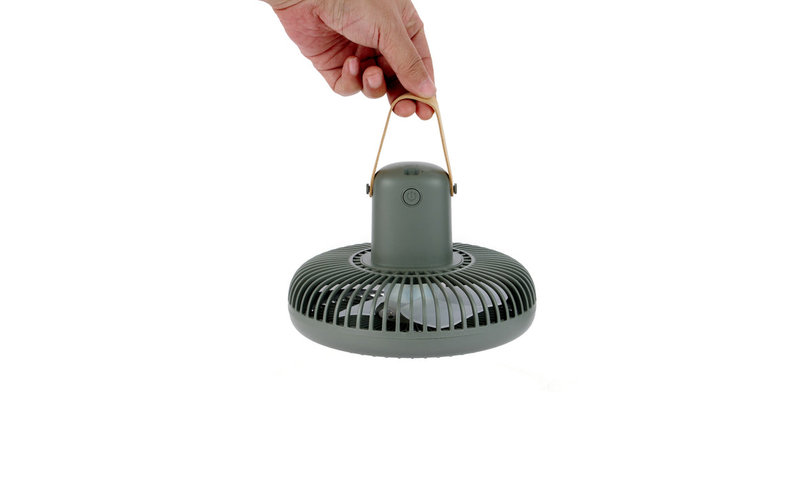 Beyond Detachable Desk Fan With LED Light - Navy Green