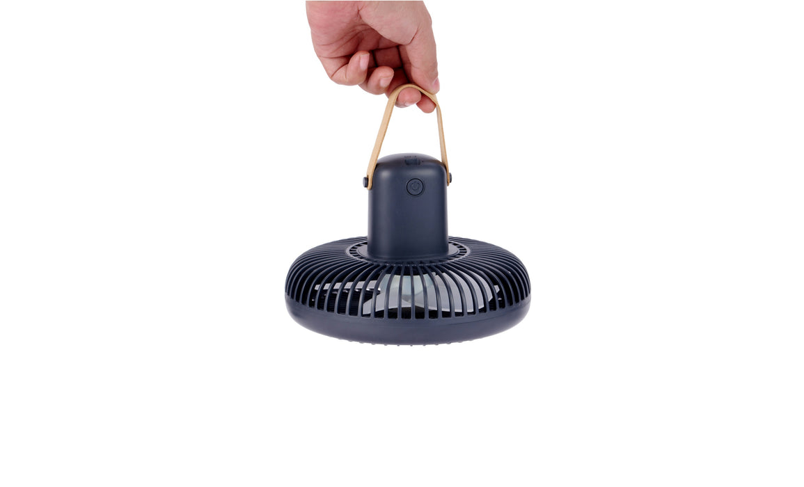Beyond Detachable Desk Fan With LED Light - Matte Grey