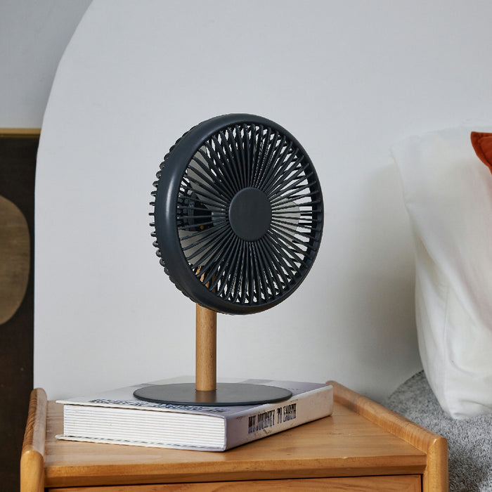 Beyond Detachable Desk Fan With LED Light - Matte Grey