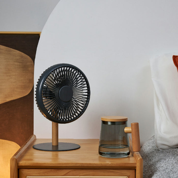 Beyond Detachable Desk Fan With LED Light - Matte Grey