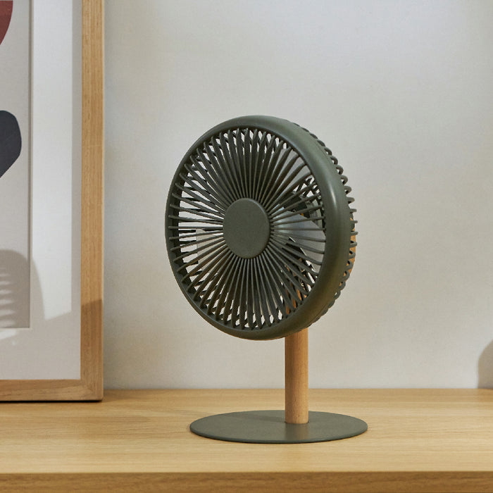 Beyond Detachable Desk Fan With LED Light - Navy Green