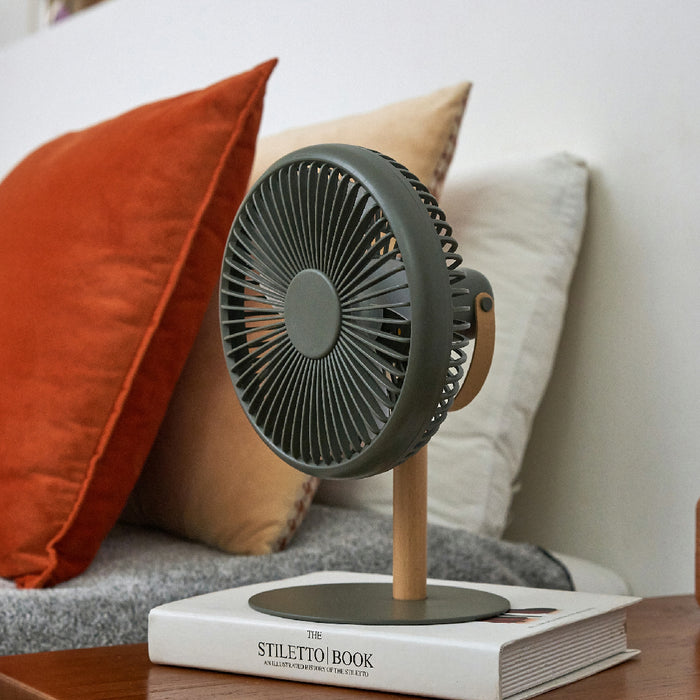 Beyond Detachable Desk Fan With LED Light - Navy Green