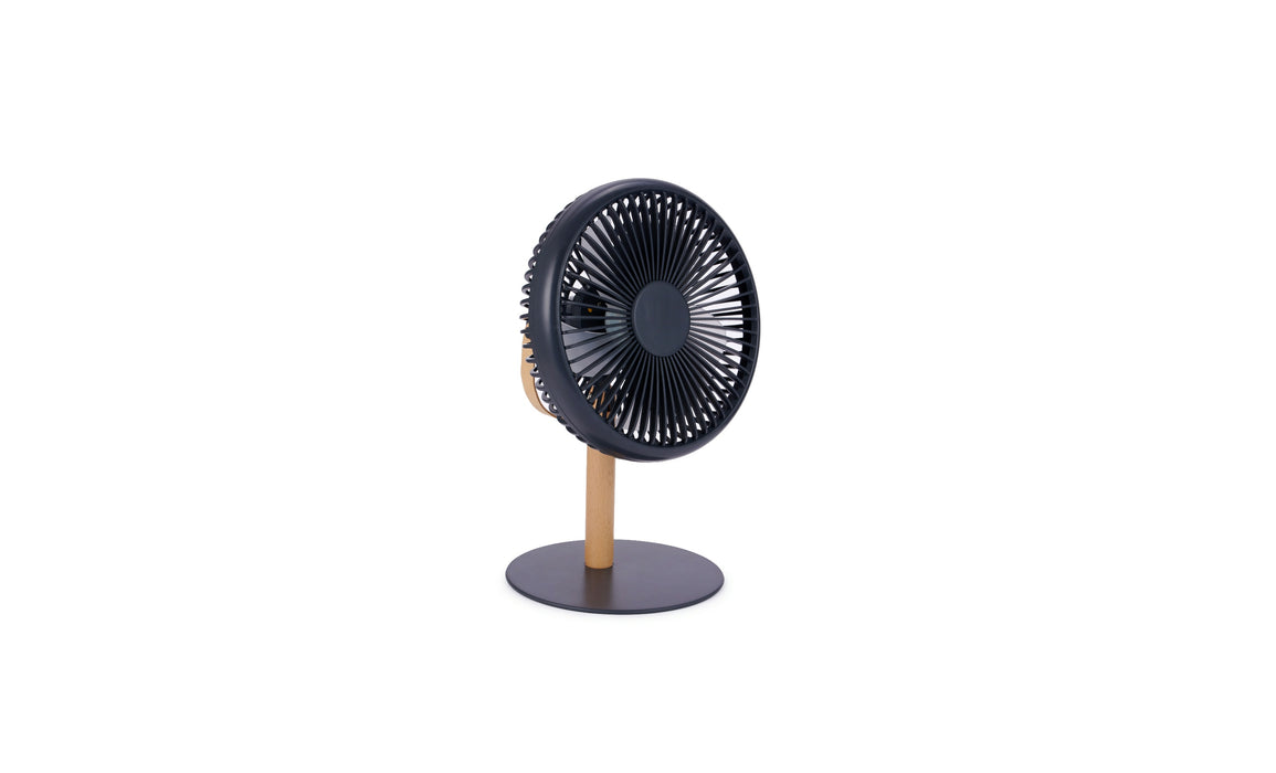 Beyond Detachable Desk Fan With LED Light - Matte Grey