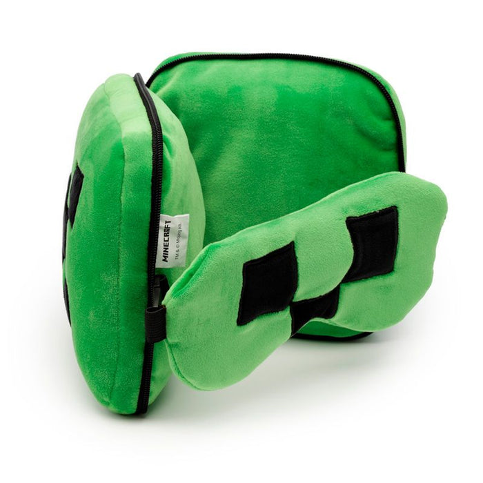 Minecraft Creeper Travel Pillow Eye Mas