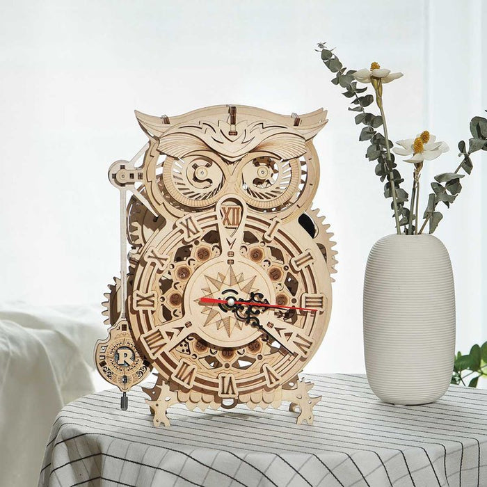 [ROKR] Owl Clock 3D Wooden Puzzle