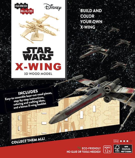 Star Wars X-Wing 3D Wood Model