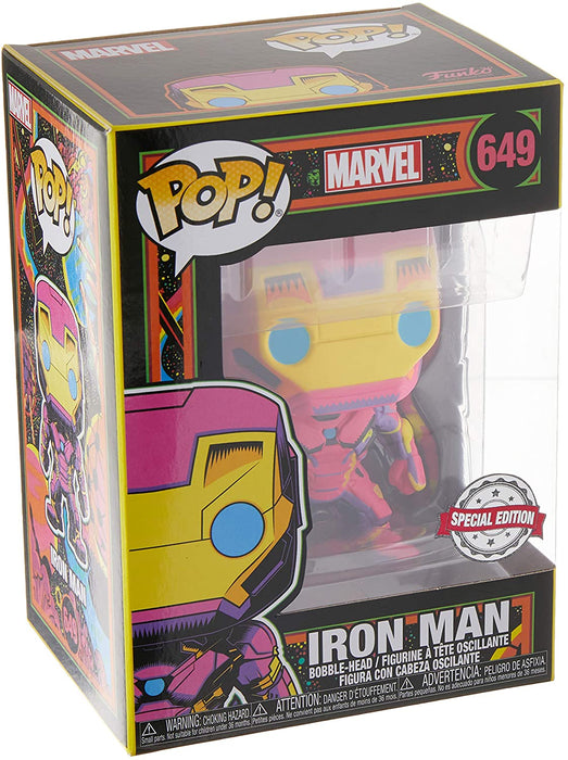 Marvel Black Light Iron Man Pop!