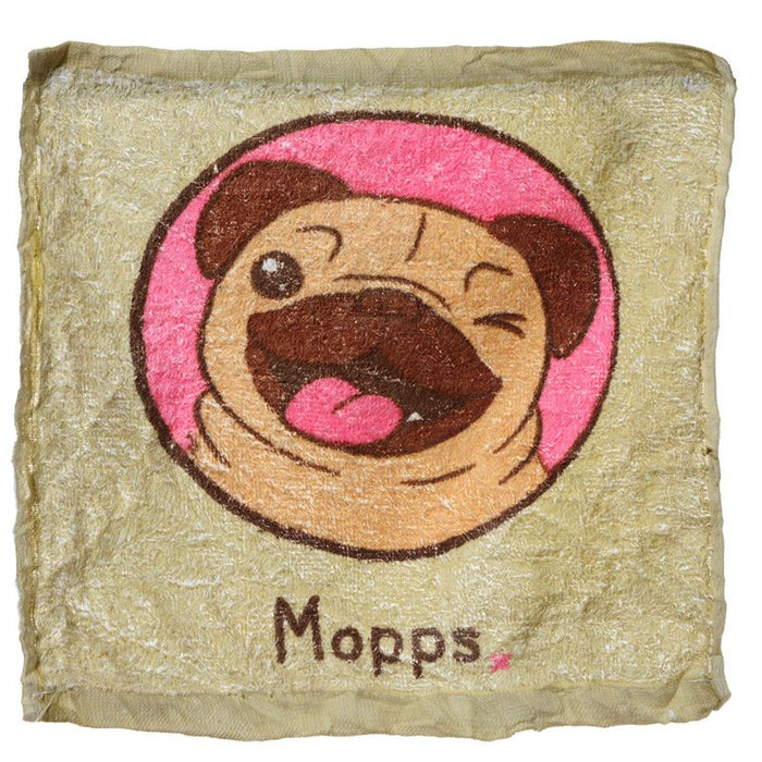Mopps Pug Compressed Travel Towel