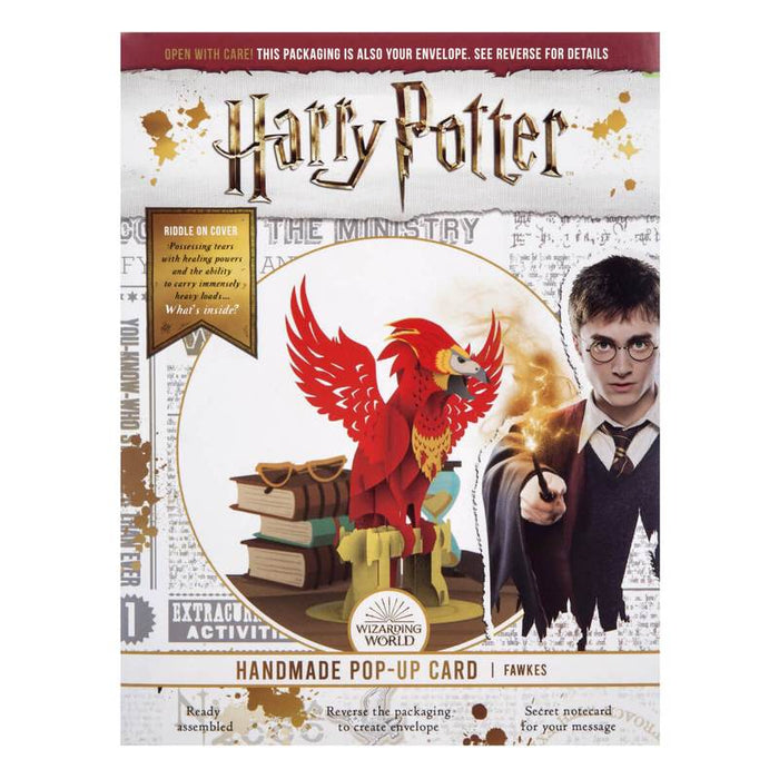 Harry Potter Fawkes Pop Up Card
