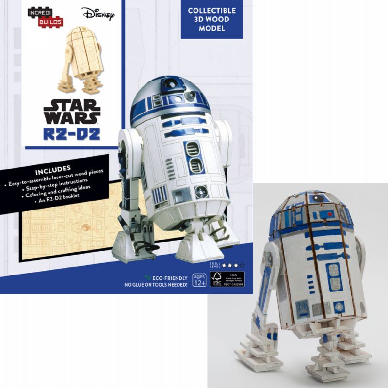 Star Wars R2-D2 3D Wood Model — GOGO GADGET