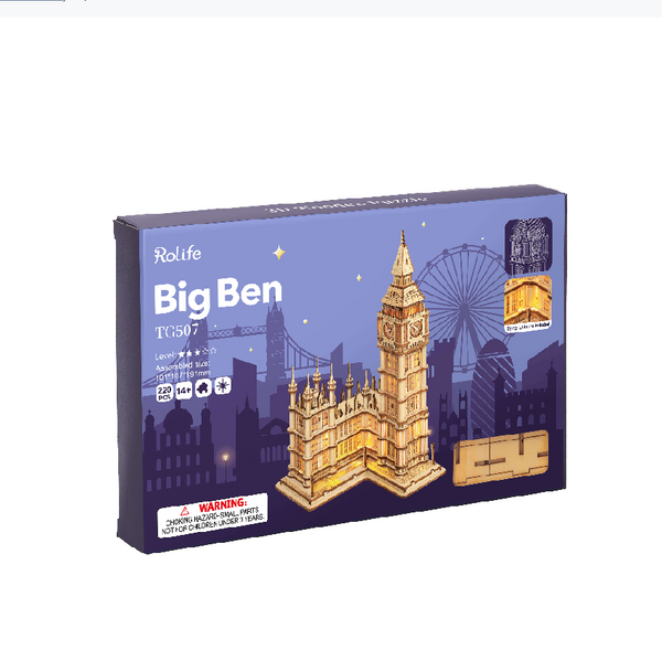 Big Ben With Lights