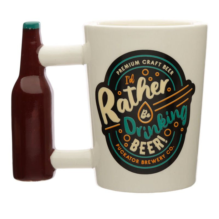 Drinking Beer 3D Mug