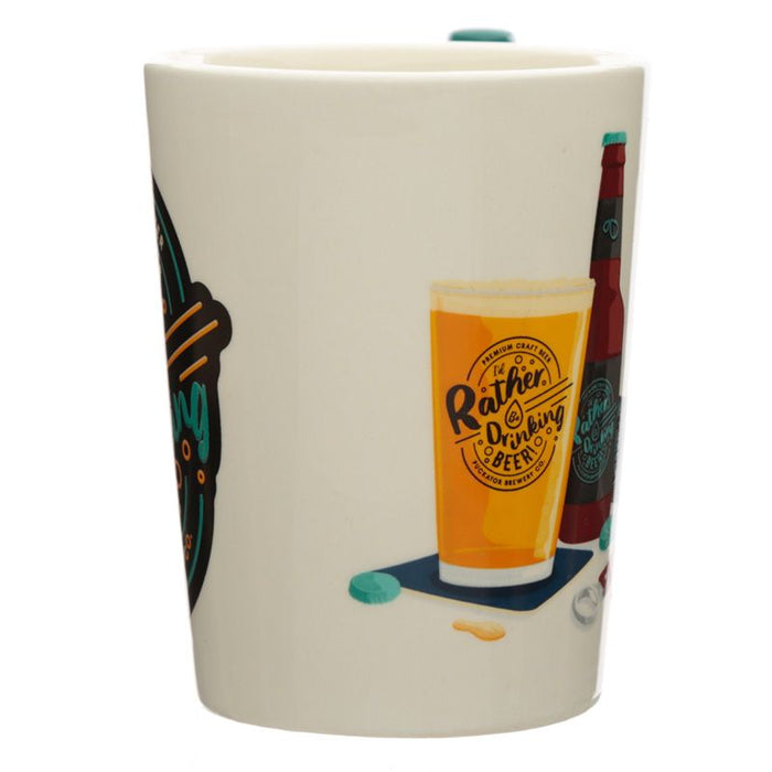 Drinking Beer 3D Mug
