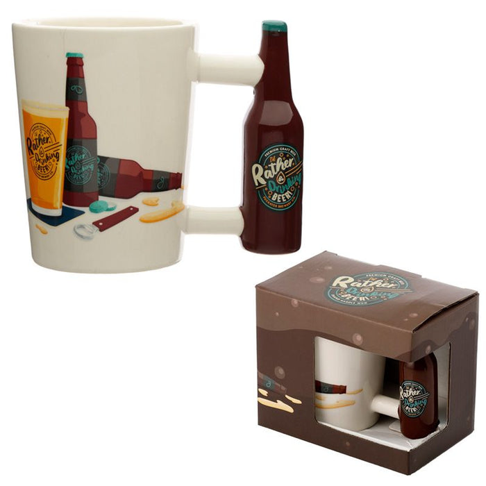 Drinking Beer 3D Mug