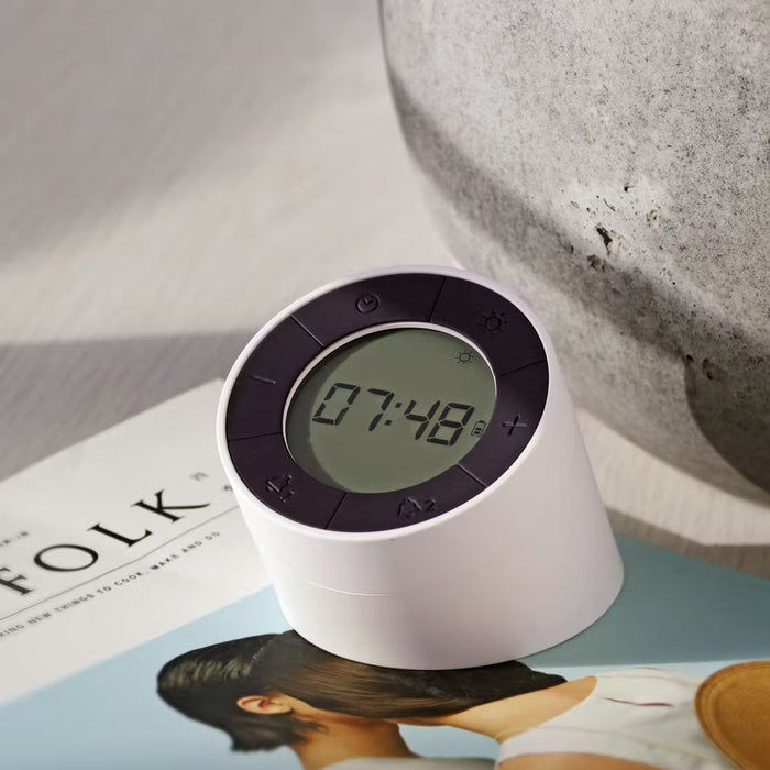 Edge Light Alarm Clock White — GOGO GADGET