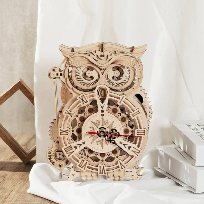 [ROKR] Owl Clock 3D Wooden Puzzle