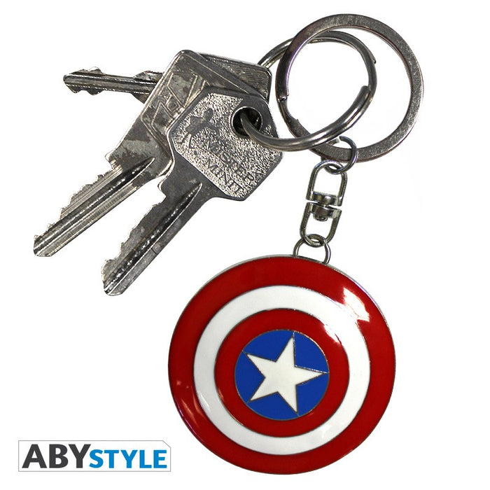 MARVEL-Keychain 3D Shield Captain Americ